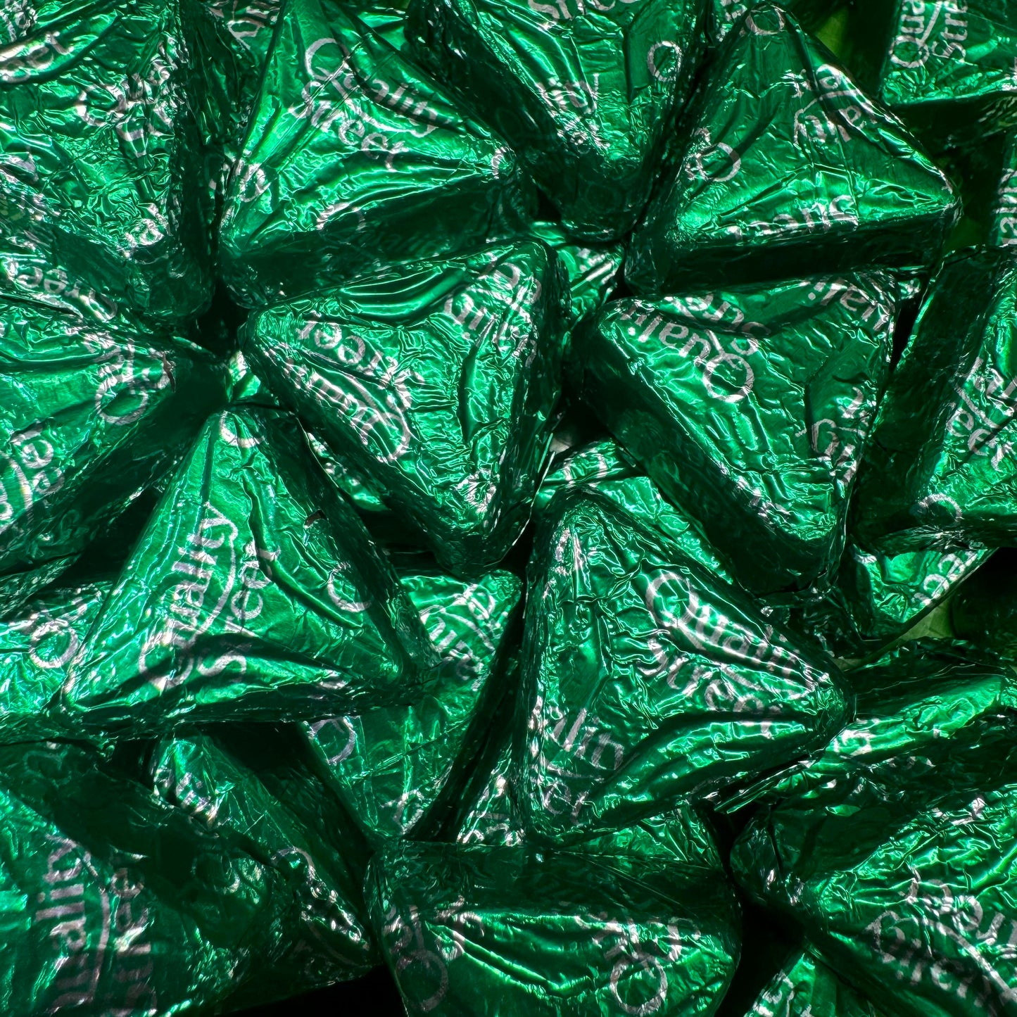 Quality Street Green Triangle Bag Of 50