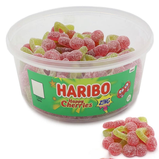 Haribo Fizzy Cherries Sweet Tub 690g